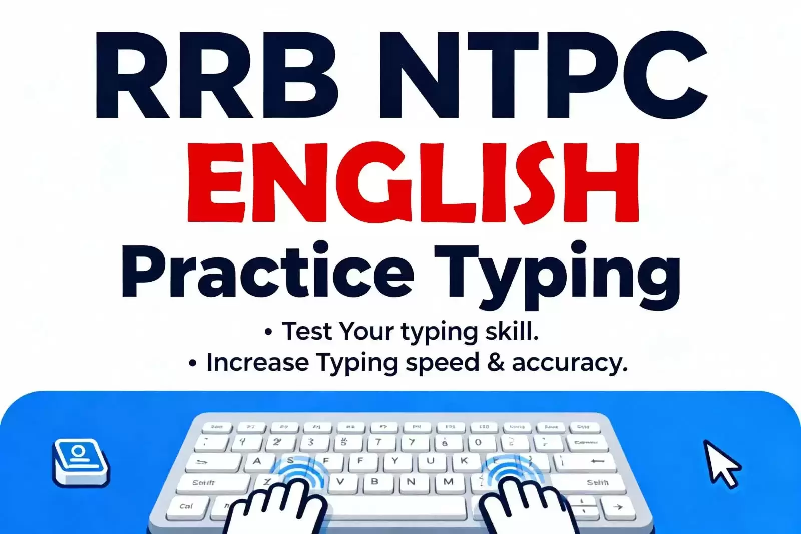 RRB Typing Test - Real Exam Practice - ENGLISH
